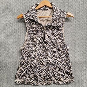 Lululemon Pack It Up‎ Ace Dot Spot Vest Jacket Women's Size 8 Hooded Sleeveless